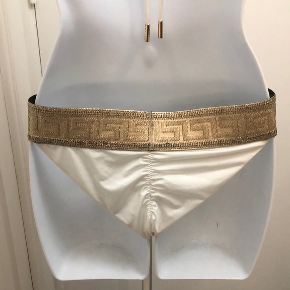 DOLCESSA ANGEL VENUS WHITE/GOLD SWIM TOP AND BOTTOM • Sz S • NWT - Picture 10 of 17